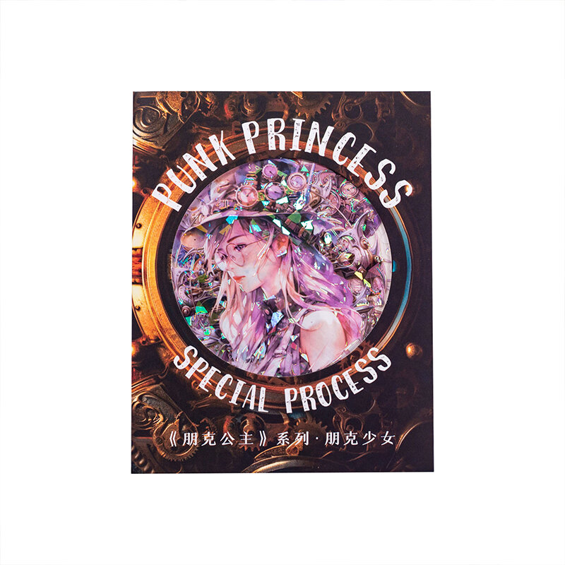 12 Packungen/Los Punk Princess Serie Marker Fotoalbum Dekoration Haustier Aufkleber