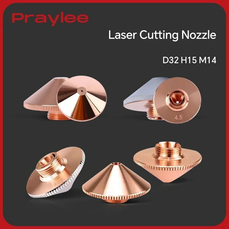 Laser Cutting Nozzles Raytools Precitec WSX Fiber Cutting Machine D32 1.5 Single Double Layer M14 H15 Chrome Plated P0591