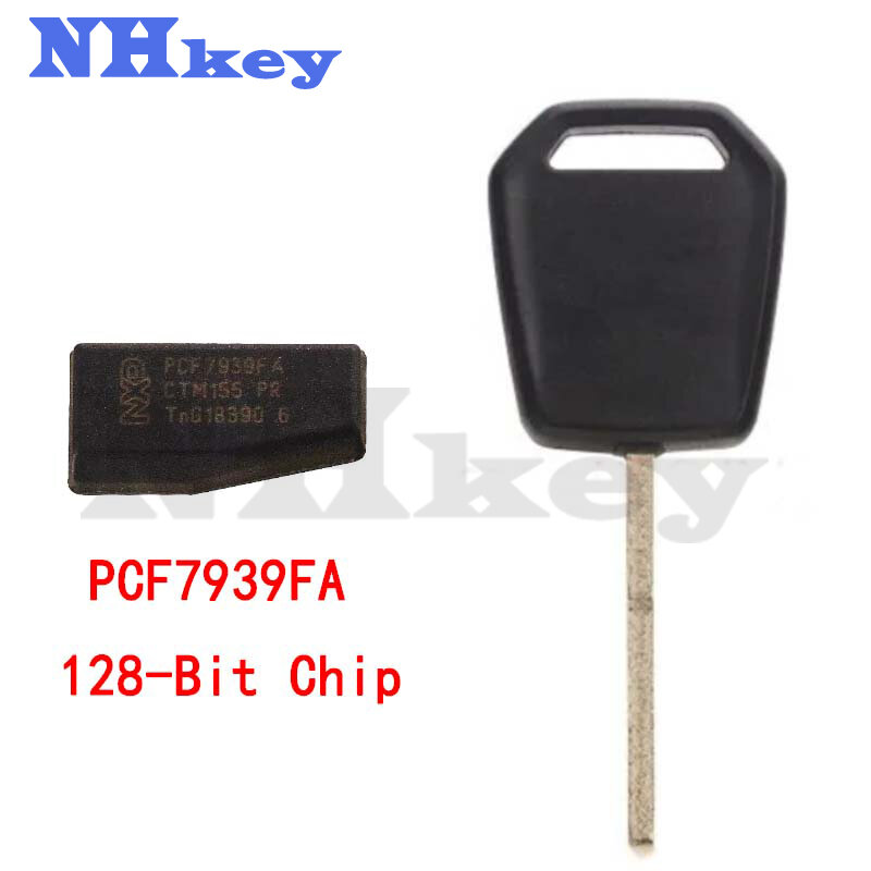 NHKEY-llave de transpondedor de molino lateral para FORD, Chip Original NXP PCF7939FA de 2013 bits, pegamento de envoltura, HU101, 2020-128