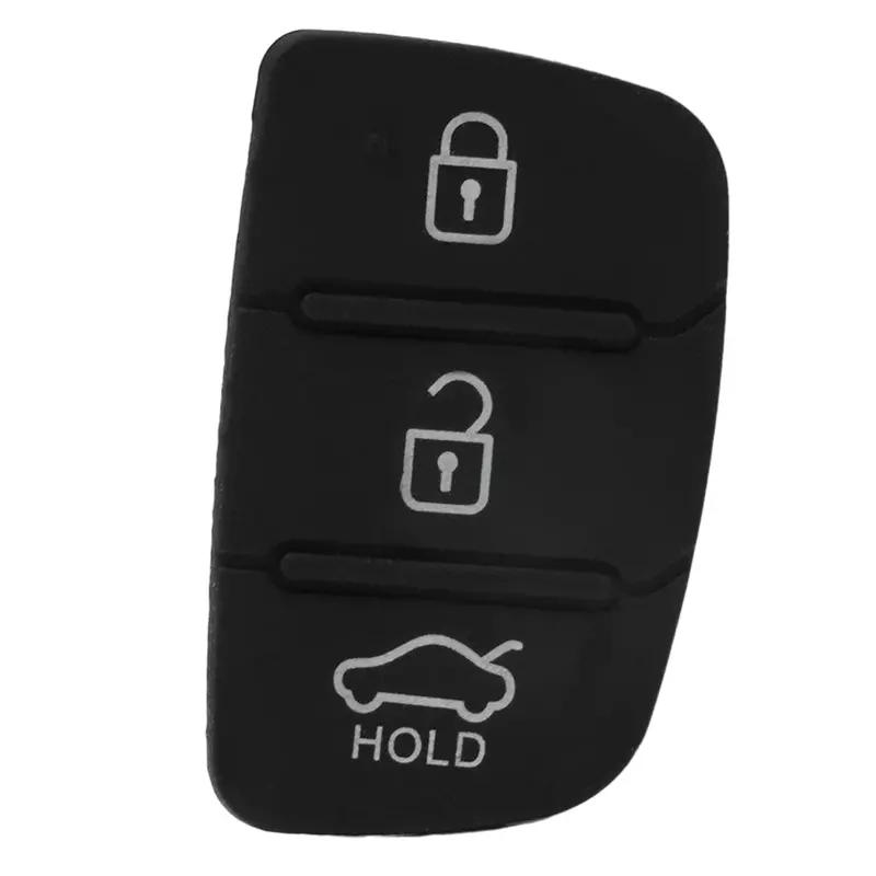 Borracha Chave Shell Pad para Hyundai Tucson 2012-2019, fácil instalação, sem desvanecerse, remoto, material de alta qualidade, 1Pc