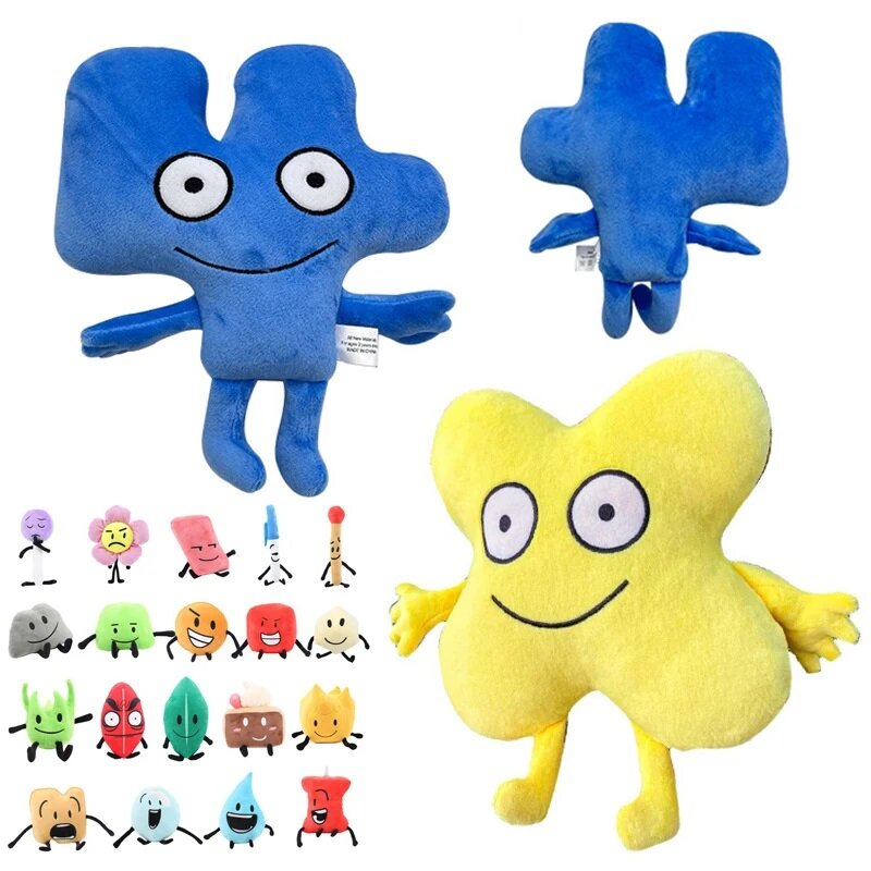 Four X Battle pour replPlush Butter Cosplay, Bfdi Plushies, Soft Toy, Costume Props, Anime Game Stuffed Pillow, Cartoon Cute Gift for Kids