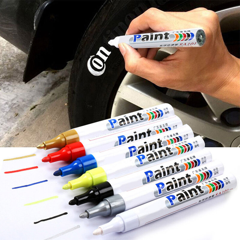 Paint Cleaner Auto Wiel Band Vette Schilderen Pen Auto Rubber Tyre Poetsmiddelen Metalen Permanente Marker Graffiti Touch Scratch Nat Wax