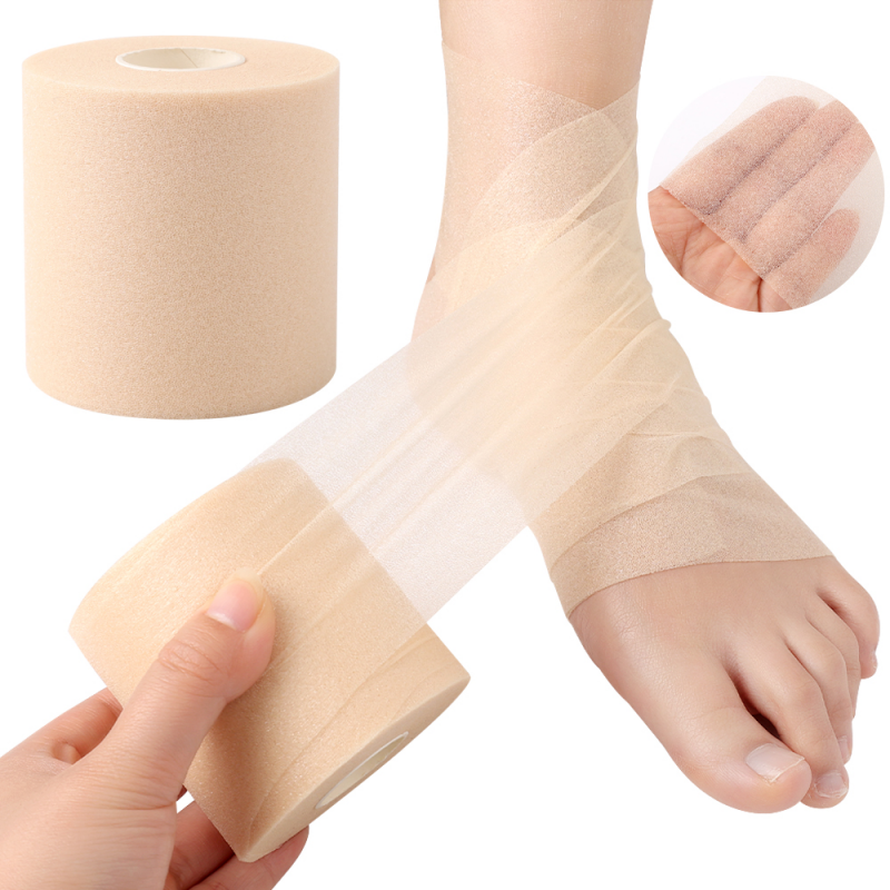 1Pcs Self-Adhesive Elastic Bandage Foam Cotton Skin Film Elbow Knee Skin Mask Film Foam Underwrap Sports Pre-Wrap Athletic Tape