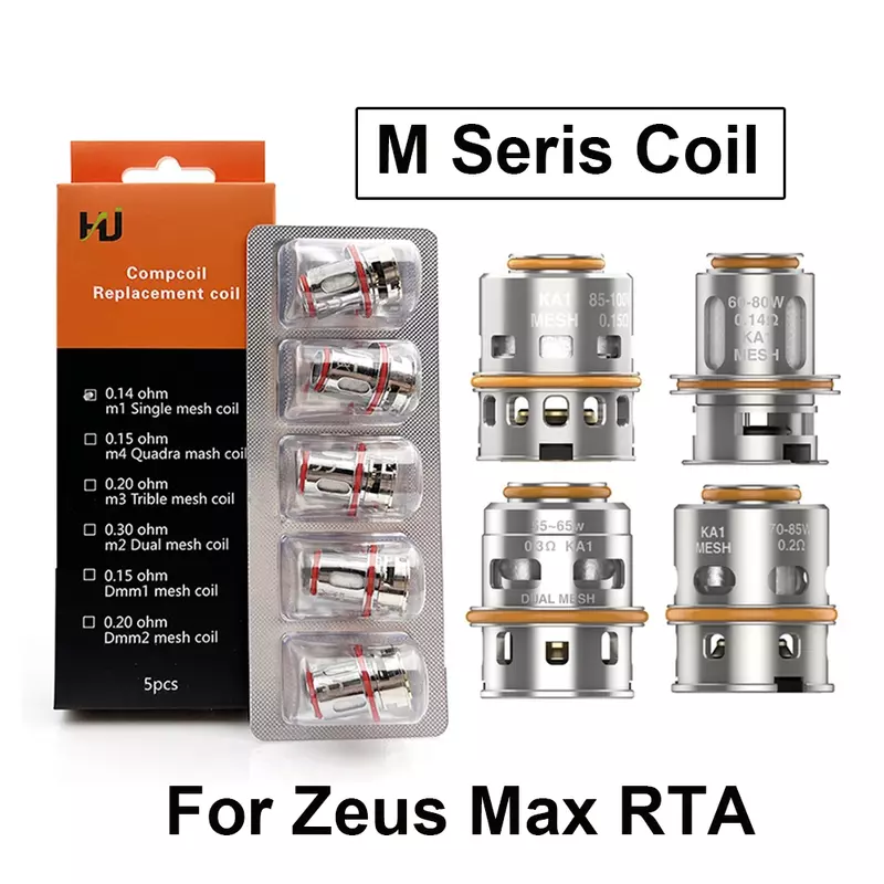 Zeus Z Max Coil M Series bobina M 0.14ohm bobina 0.3ohm Dual 0.2ohm Triple 0.15ohm Quadra Mesh Coils