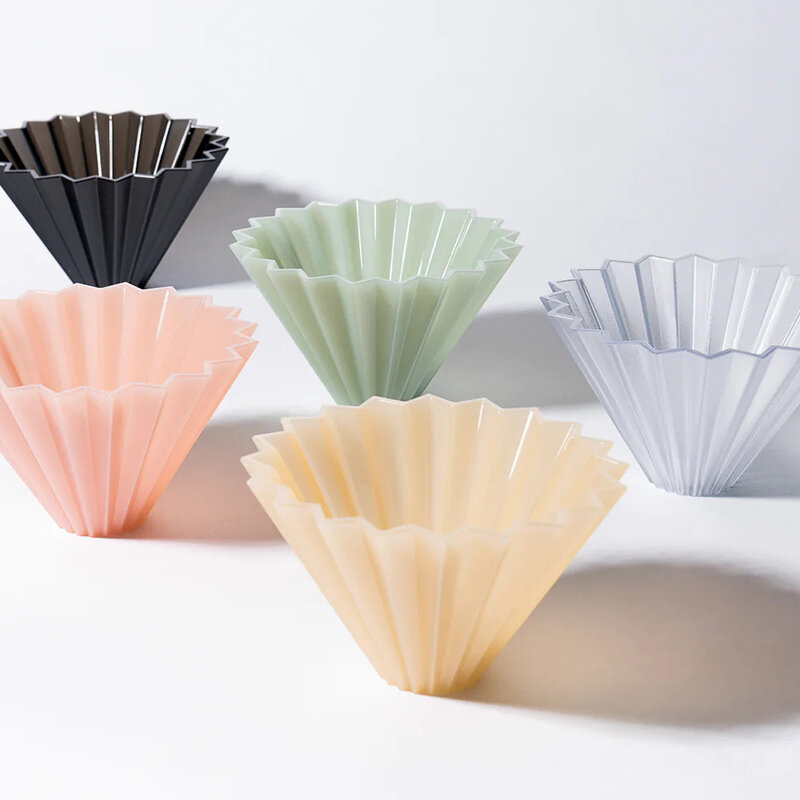 Gotero Origami Air S 1-2 tazas, Material de resina, resistente al calor, apto para lavavajillas, filtro de café inastillable
