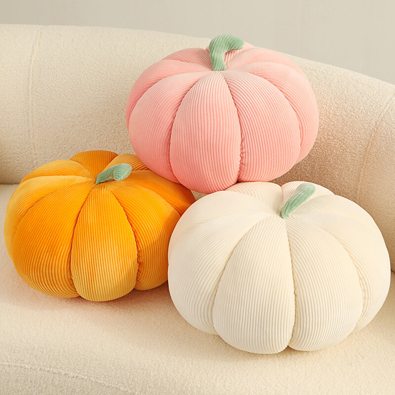 Halloween Pumpkin Plush Toy Kawaii 3D Plushies Pillows Soft Stuffed Cushion Doll Home Decoration for Sofa Couch Living Room
