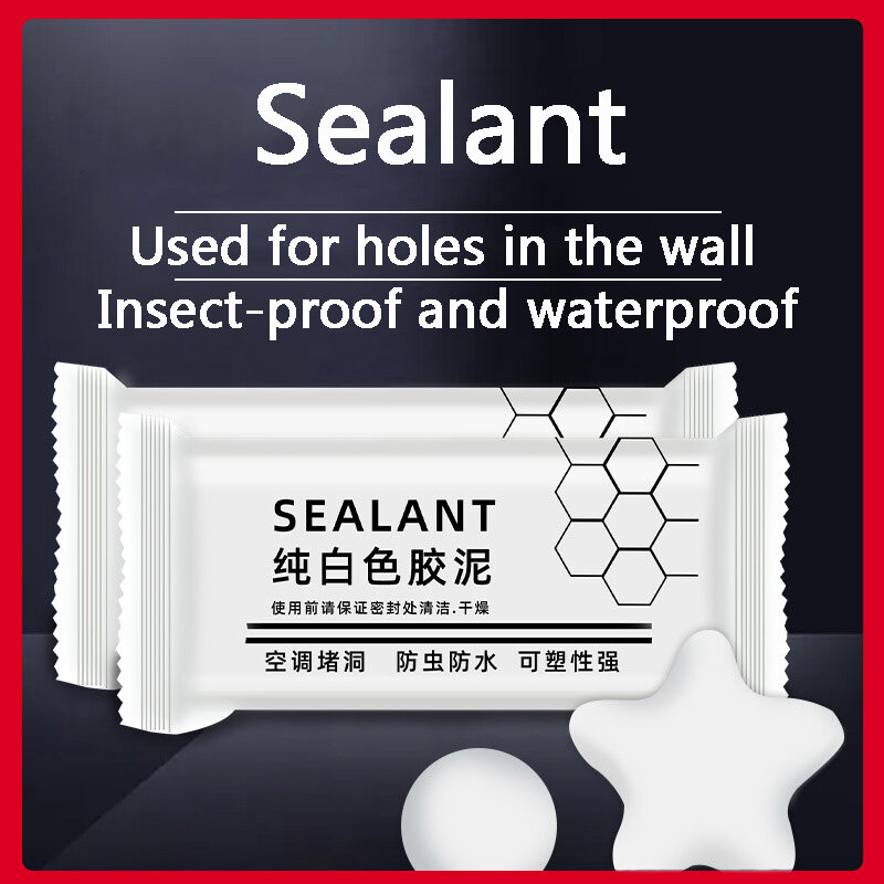 5/10PCS Sealing Clay, Wall Hole Plasticine Sewer Pipe Sealing Clay, Sealant, Waterproof House Air conditioning hole, Mouse Hole