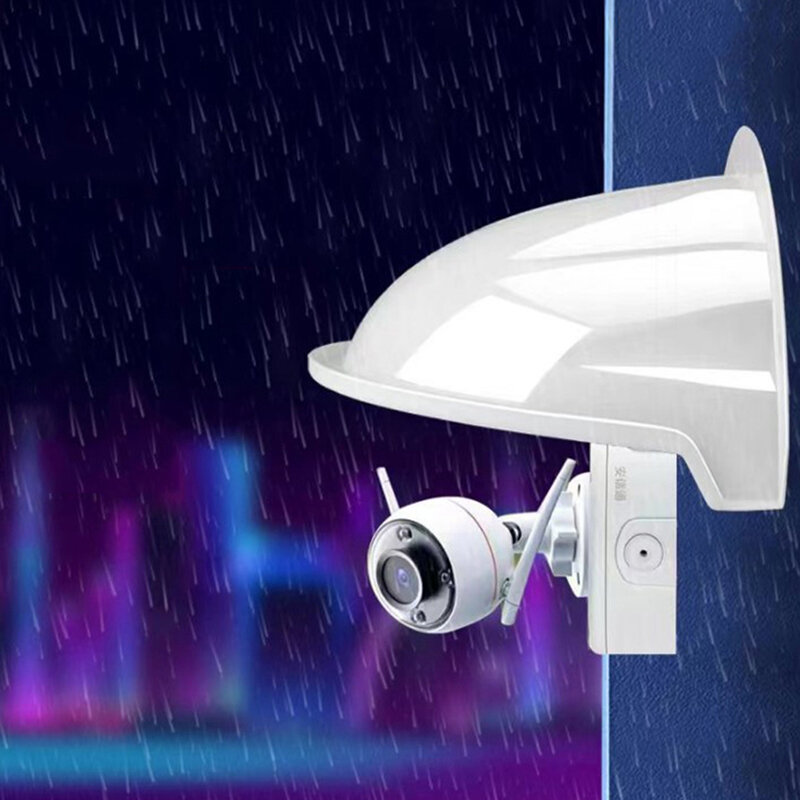 Anti-reflexo Side Bracket CCTV Camera Cover, Chuva e Sun Weather Shield, Turret Dome