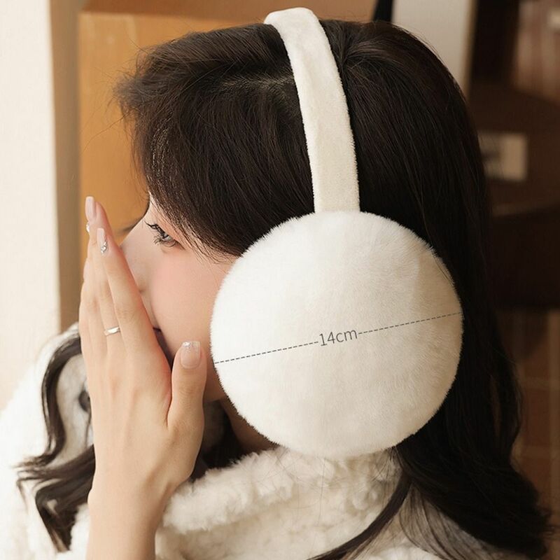 Winter Warm Soft Plush Earmuffs Outdoor Cold Protection Warm Cold Protection Foldable Earflaps Folding Ear Warmer Gifts
