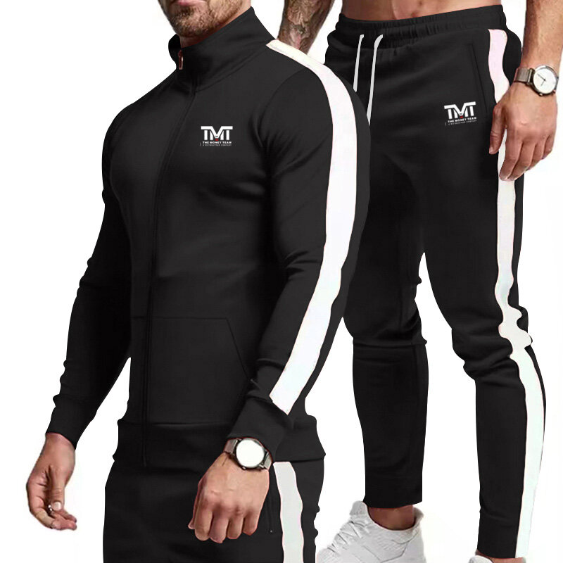 Men's High Quality Trendy and Handsome Leisure Sports Set Fashion Outdoor Fitness Sports Brand Set