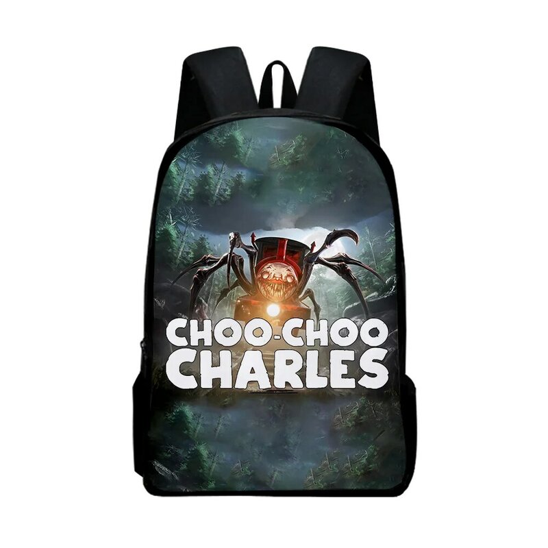 Bolsa com alça de ombro ajustável, mochila escolar para músico, estilo Oxford fofo, Choo-Choo, charles Merch