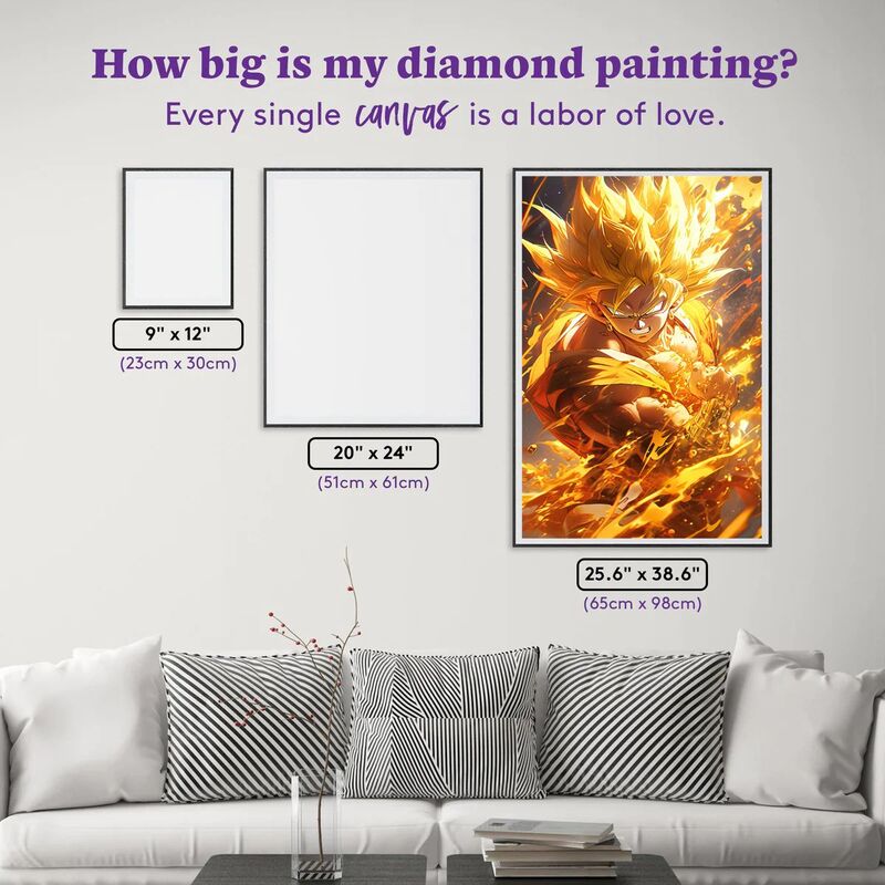 Dragon Ball Goku 5D DIY ABDiamond Painting, Mosaic Japanese Anime Embroidery, Cross Stitch Picture Art, Home Decor, Children's Gifts