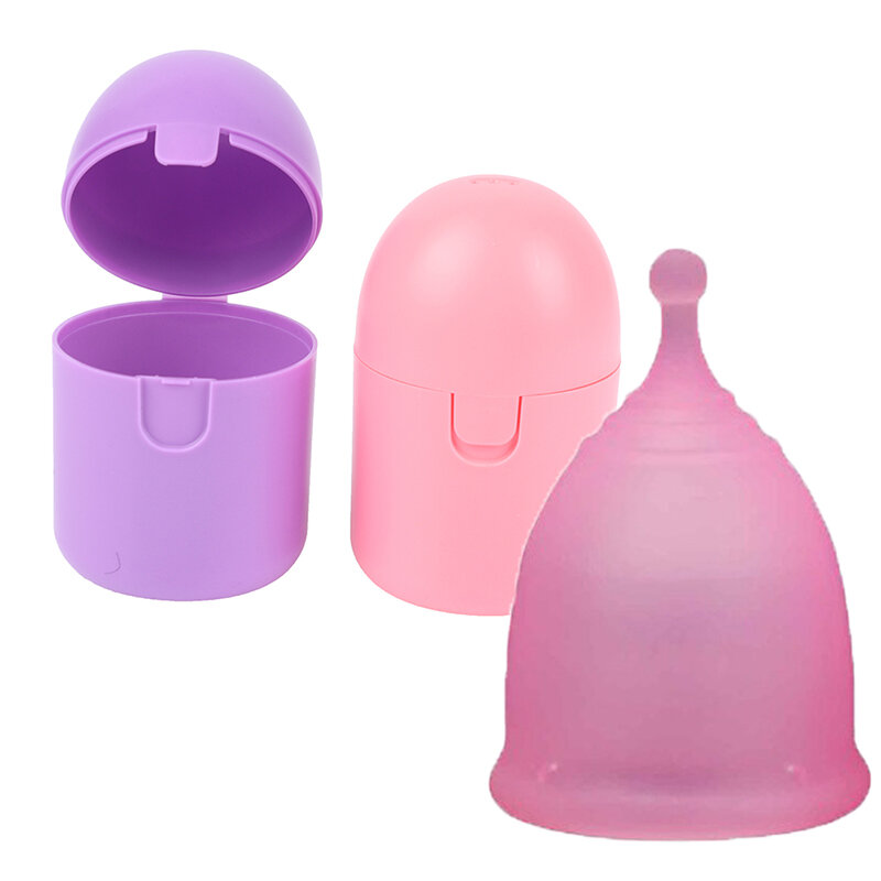 Portátil Menstrual Cup Esterilizador, Desinfecção Caixa, Armazenamento Saco, Período Cup Case, Case