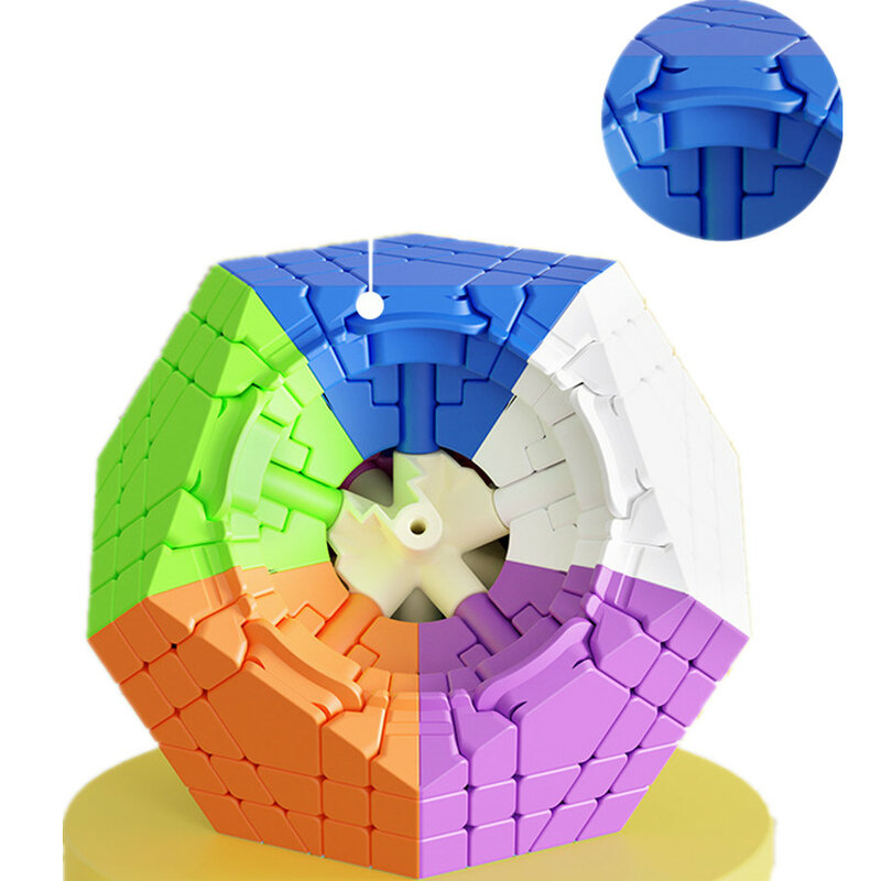 Shengshou Gigaminx Cube bez naklejek 5x5 dwunastościan przestrzenne Puzzle prędkość 12 twarzy Megaminx Magico Cubo zabawka dla dzieci prezent