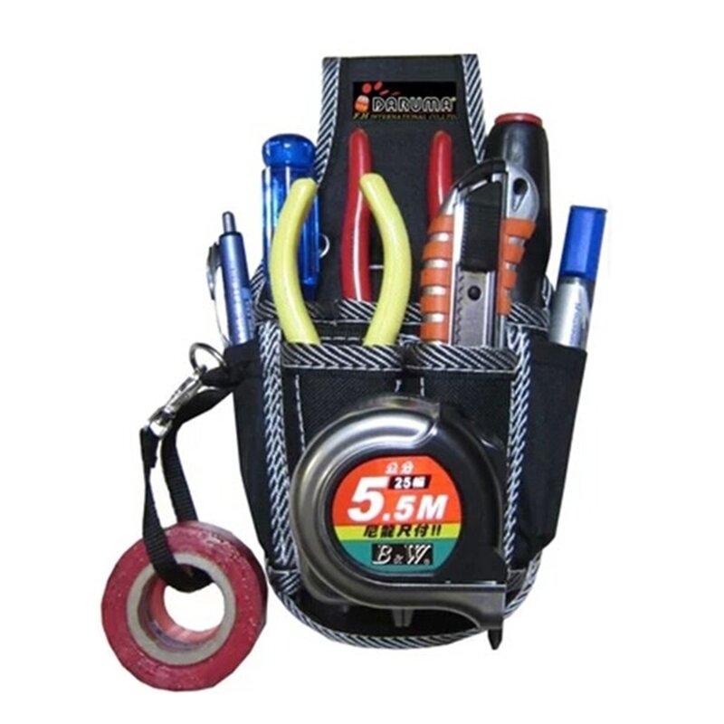 Multifunctional Tool Bag Nylon Fabric Tool Belt Screwdriver Kit Holder Tool Bag Pocket Pouch Bag Electrician Waist Pocket Case