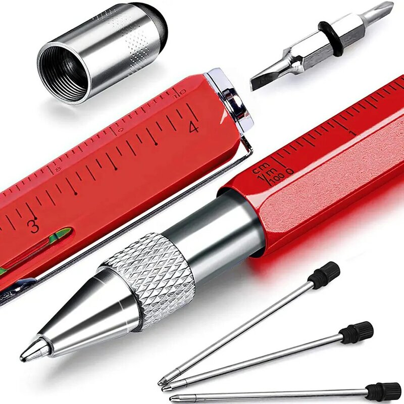 Bolígrafo multiherramienta exquisito, duradero y práctico, herramienta multifunción, destornillador Stylus, regalo de Navidad para hombres