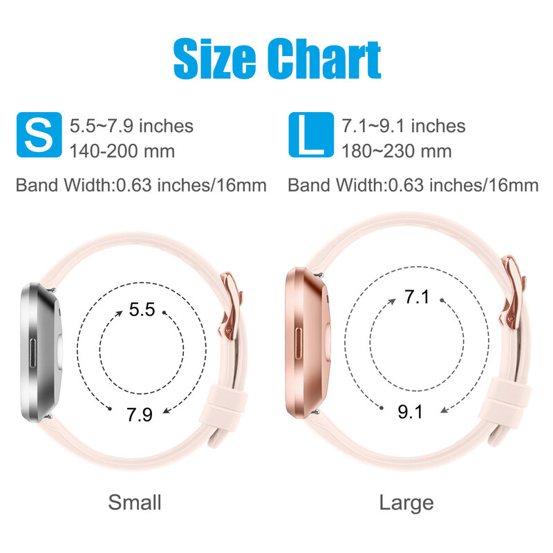 10 pçs/lote pulseira de silicone fino para fitibit versa 2 banda pulseira pulseira para fitibit versa cinta smartwatch acessório