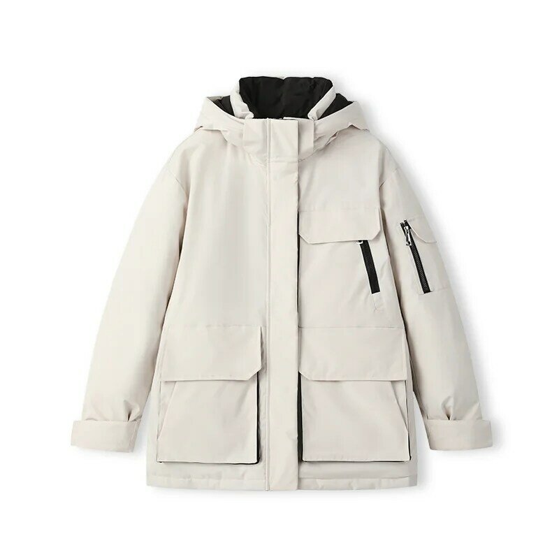 Женская Повседневная теплая зимняя куртка, свободная верхняя одежда в Корейском стиле, пальто большого размера с хлопковой подкладкой, Топ в стиле Харадзюку, 2023