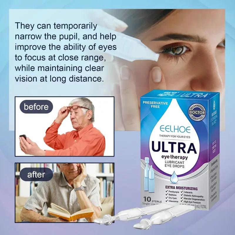 ตาหยดช่วยเพิ่มการป้องกันสายตาบรรเทาอาการเมื่อยล้าตาแห้งมีรอยแดงตาพร่ามัวรู้สึกไม่สบายตา