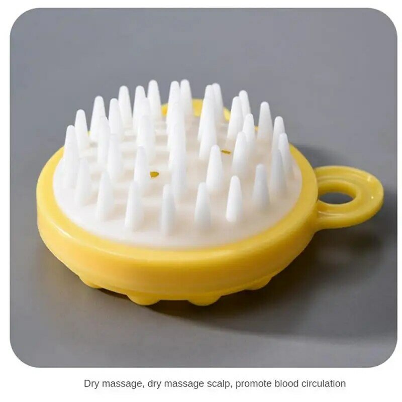 Peigne de massage rond en plastique pour cuir chevelu, outil de bain, sans décoloration, brosse à shampooing pour la peau, 1 à 10 pièces