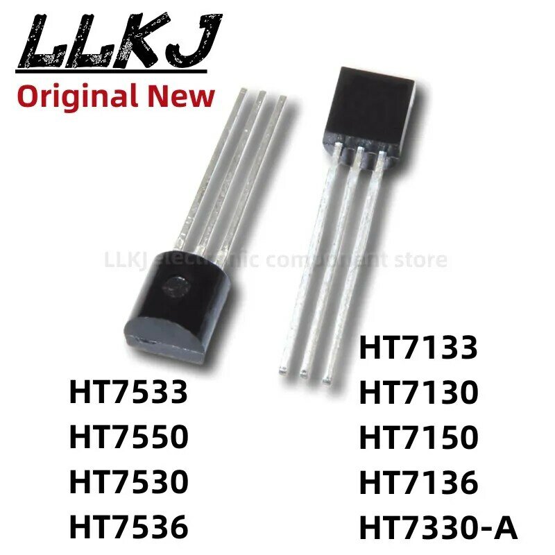 Transistor HT7533, 7550, 7530, 7536, 7133, 7130, 7150, 7136, 7330-A, TO92, TO-92, 1PC
