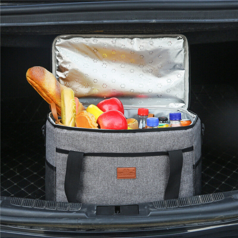 1PCS Portable Lunch Bag Handbag Waterproof Insulated Oxford Cooler Bag Thermal Food For Picnic Work Lunch Bag Storage Bags
