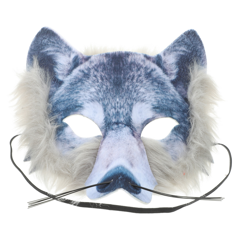Máscara creativa de lobo aterrador para Halloween, accesorio de Cosplay, suministro para fiesta