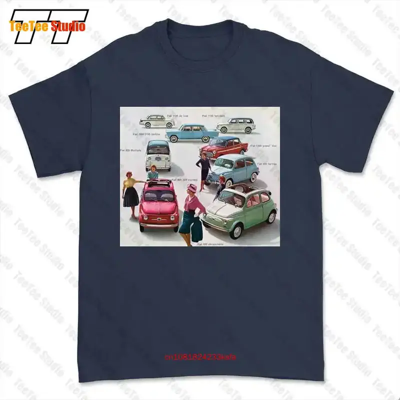 Maglia Auto Depoca Meme Tribuut Naar Fiat 500 600 1100 1200 Epoca T-Shirt T-Shirt T-Shirt 2pbl