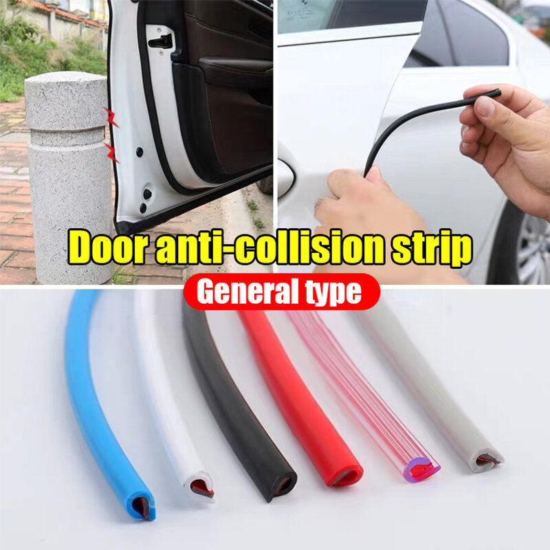 Car Door Anti Collision Strip U Type Universal Car Door Protection Edge Protector Styling Moulding Strip Rubber Scratch Bumber