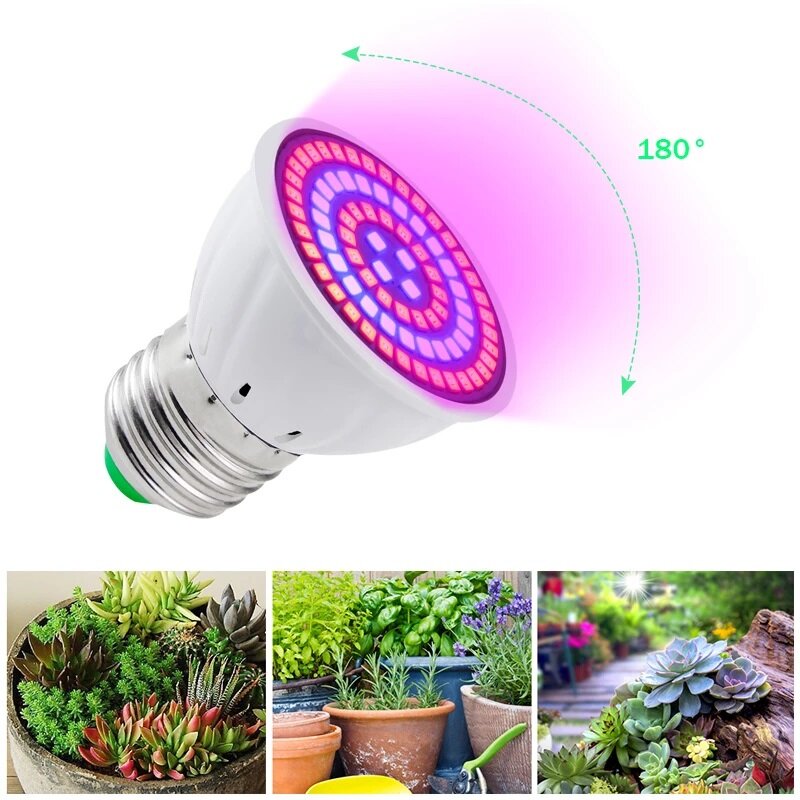 48/60/80 Led Plant Grow Light Hydroponic Growth Light Led Grow Bulb Full Spectrum 220v Lamp Plant Flower Seedling High Quality