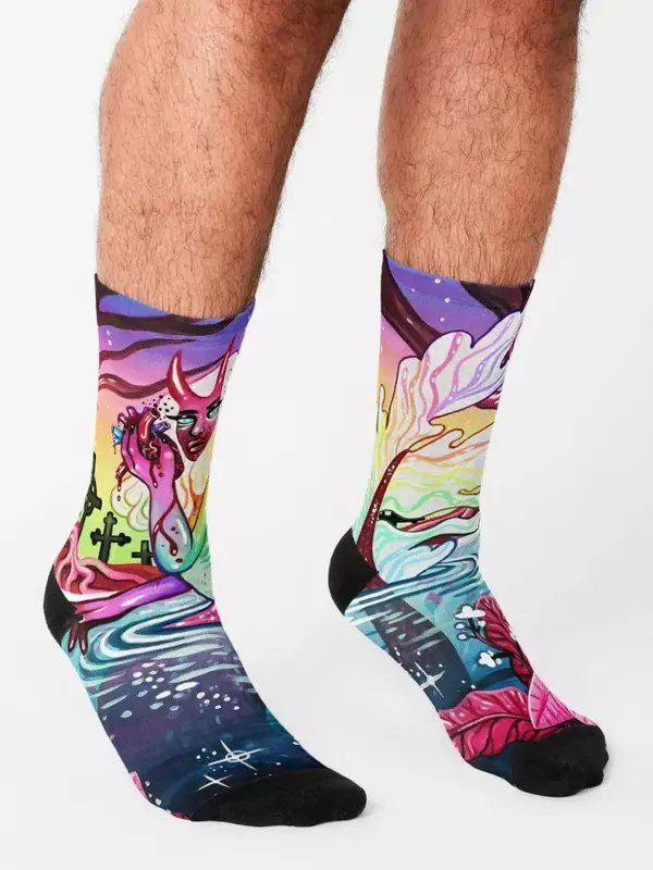 Hearteater Socks FASHION ankle cartoon winter thermal Socks For Man Women's