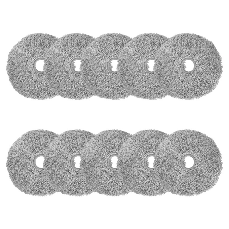 10Pcs Mop Cloth for Lydsto W2 Robot Vacuums Spare Part Round Mop Replacement Accessories