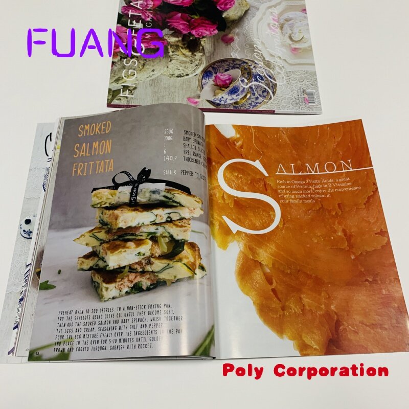 Custom  Print Custom Menu Cooking Recipe Book Cookbook /Booklet/Magazine/Brochures/ catalogue
