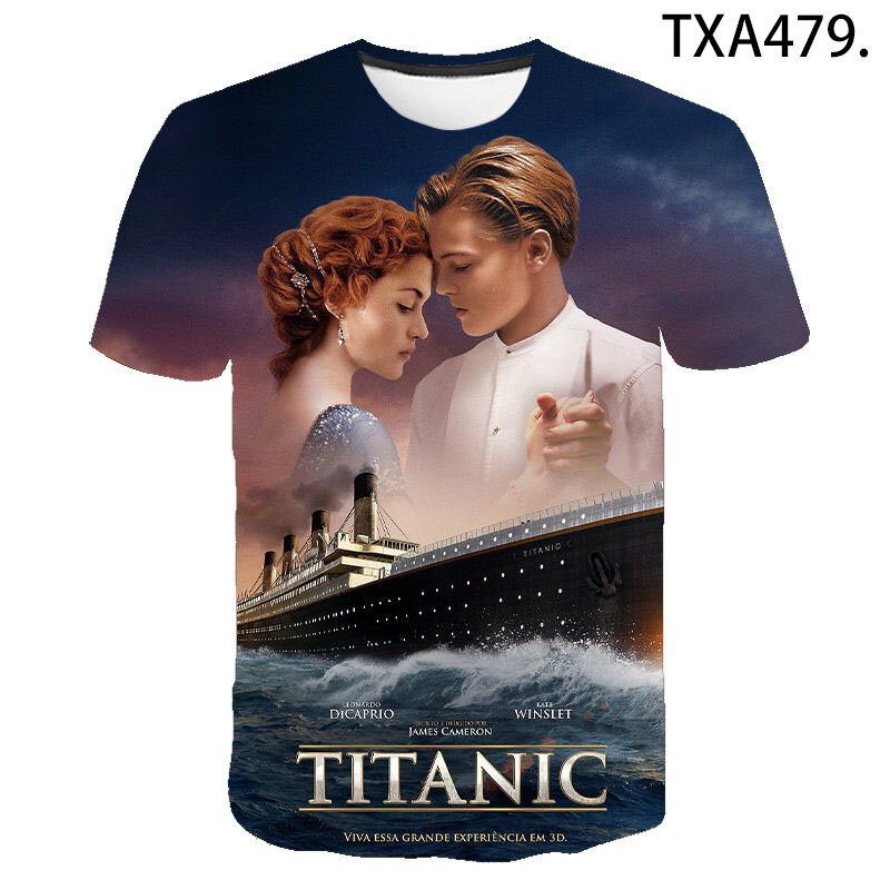 Classic Movie Titanic magliette 3D Print Child Casual Fashion Oversize girocollo TShirt bambini ragazzi ragazze Tees top abbigliamento