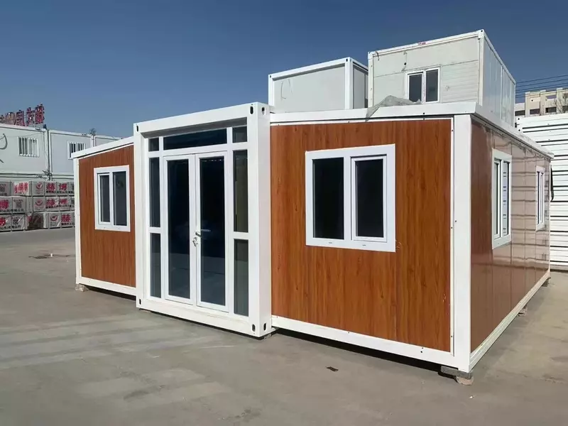 Maison mobile préfabriquée modulaire avec conteneur pliable, conception en gros d'usine, taille personnalisée