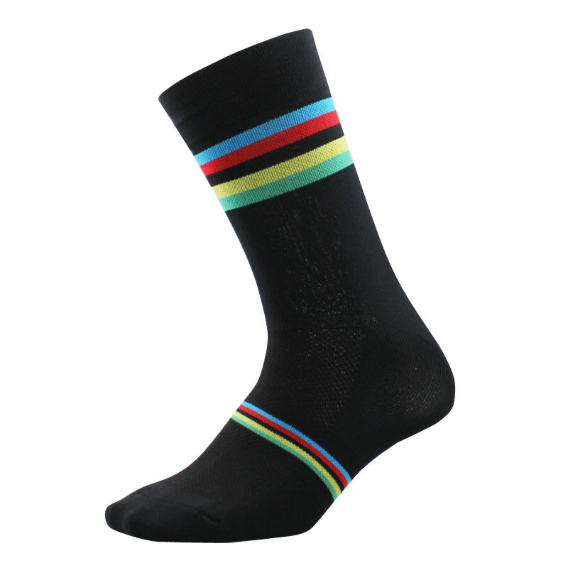 Носки Новые велосипедные спортивные 2023, высококачественные профессиональные брендовые дышащие велосипедные носки, уличные гоночные носки большого размера 6 цветов s14