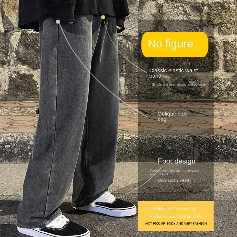 Pantalones vaqueros de negocios para hombre, Jeans de estilo clásico, informales, cómodos para exteriores, de marca, 2023