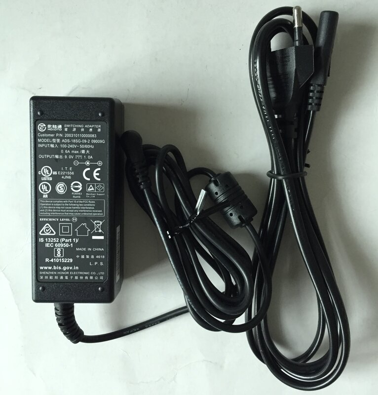 Pax S90 Parts Power Adapter  9V1A for PAX POS  S90