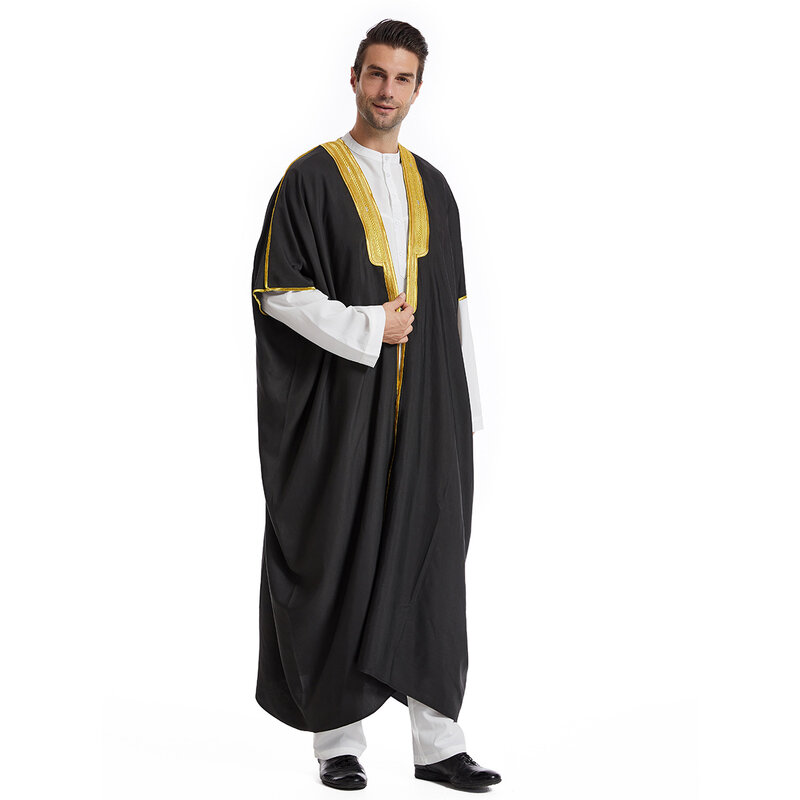 남성용 이슬람 의류, 카프탄, 모로코 캐주얼 롱 드레스, 아랍 스트라이프 로브, 중동 국가 코스튬