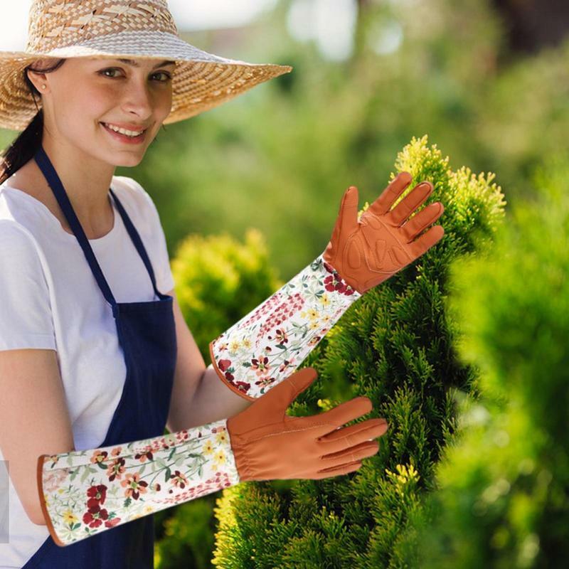 Gardening Gloves Gardening Planting Durable Waterproof Work Glove Long Gardening Thorn Proof Rose Pruning Garden Glove