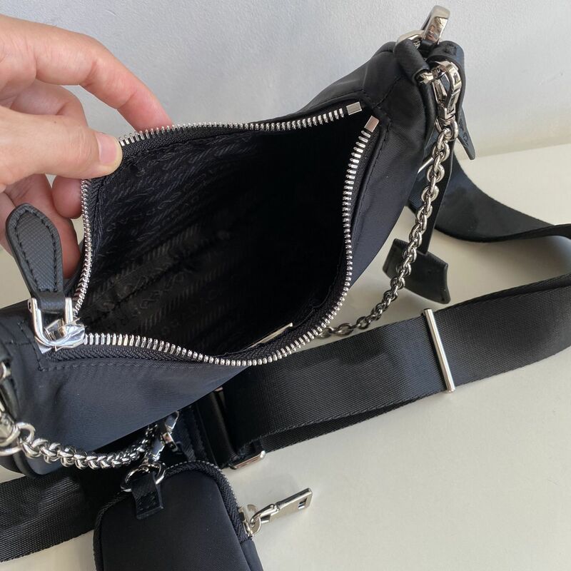 P 2023 Hobo bag three in one parachute waterproof cloth nylon chain messenger bag portable underarm bag
