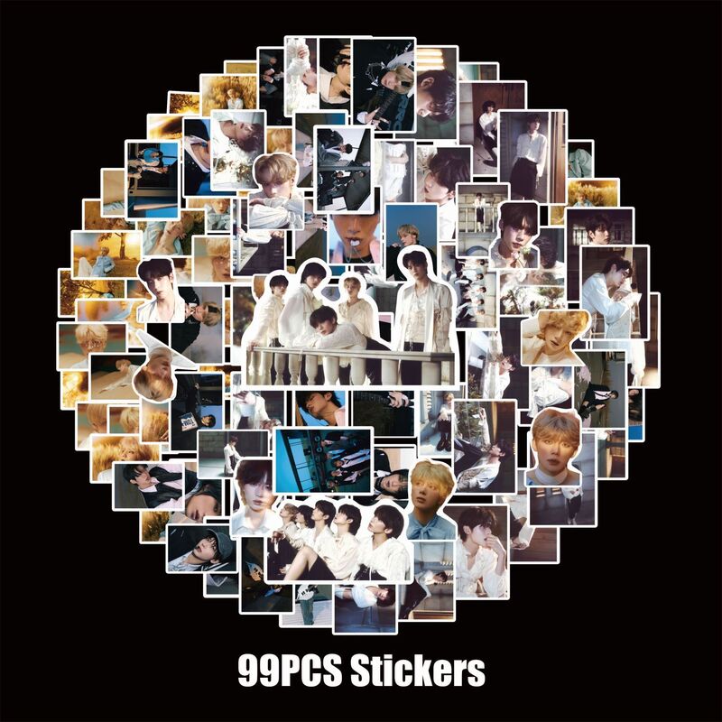99pcs Kpop Stickers adesivi impermeabili Pack minisode 3 Album Photocard Label Stickers nuovo Album adesivi fotografici decori