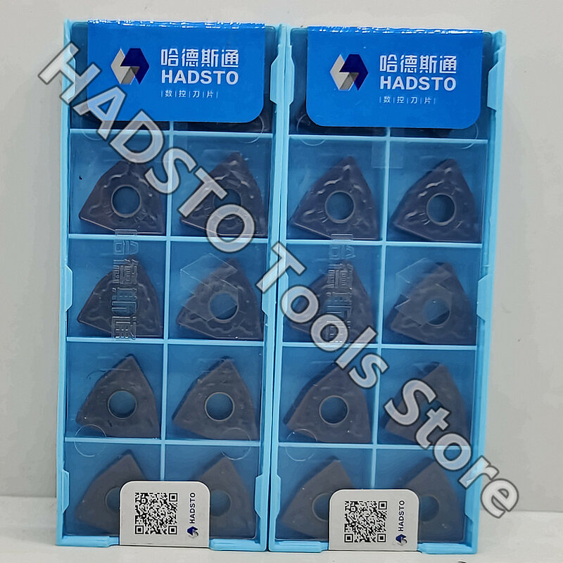 10pcs WNMG080408-BR HS7125 WNMG080408 WNMG432 HADSTO CNC carbide inserts Turning inserts For Steel, Stainless steel, Cast iron