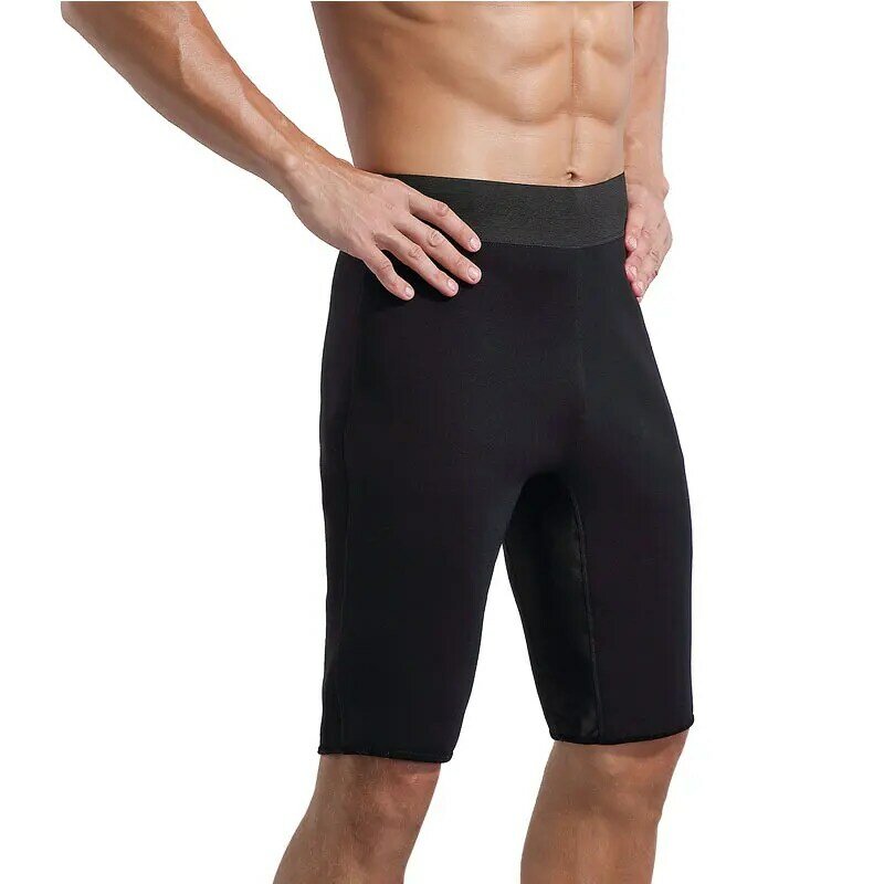 Men's Sauna Sweat Pants Tummy Tuck Sweat Shaping Pants Tight Fat Burning Slimming Shorts Weight Loss Slimming Bundle Pants