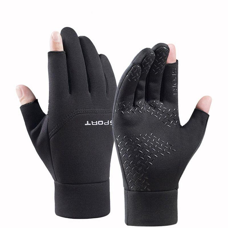 Лыжные перчатки с двумя пальцами теплые спортивные перчатки с пальцами велосипедные перчатки защитные варежки