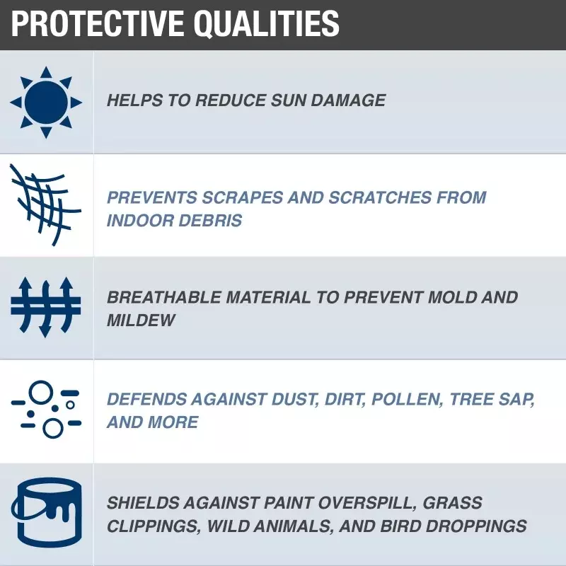 Budge-Indoor Protection Cover for Cars, Basic Car Protection, Vários tamanhos