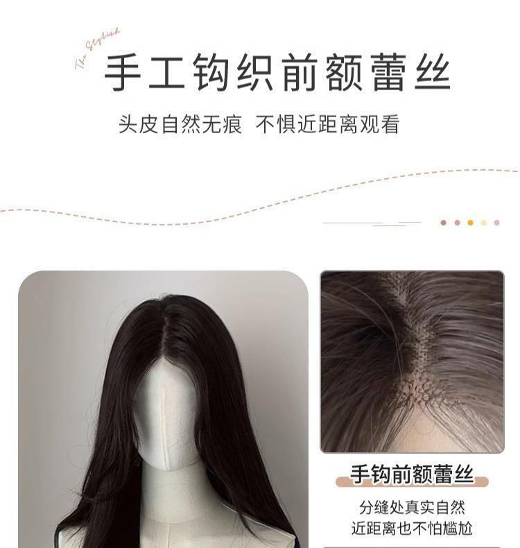 Шиммер, кружевные передние парики для женщин, прямой черный парик, 24 дюйма, передний парик на сетке, натуральные волосы, ежедневное использование, синтетический кружевной передний парик