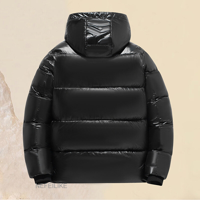 남성용 짧은 후드 커플 재킷, 두꺼운 따뜻한 겨울 의류, 면 의류, 4xl, 5XL, 6XL