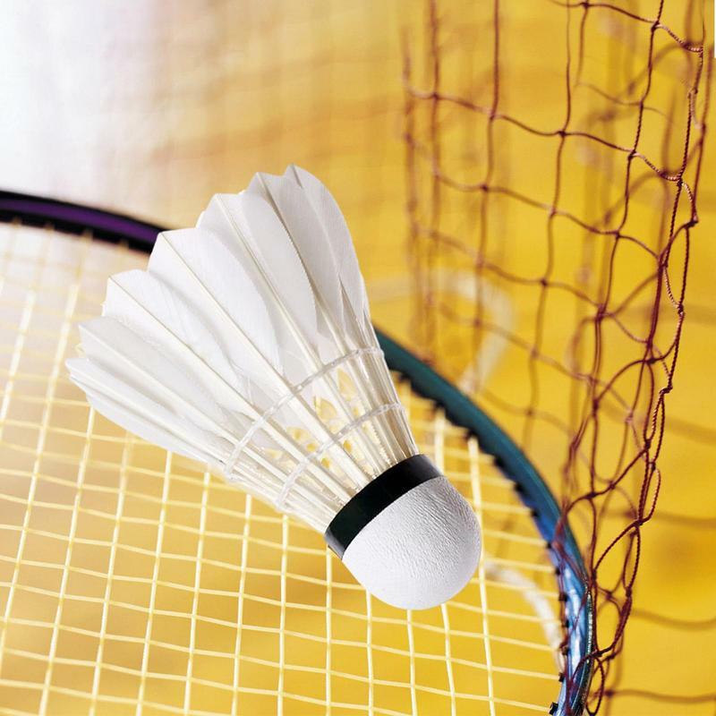 Set bola Badminton 3 buah, kok Badminton bulu bebek kecepatan tinggi profesional
