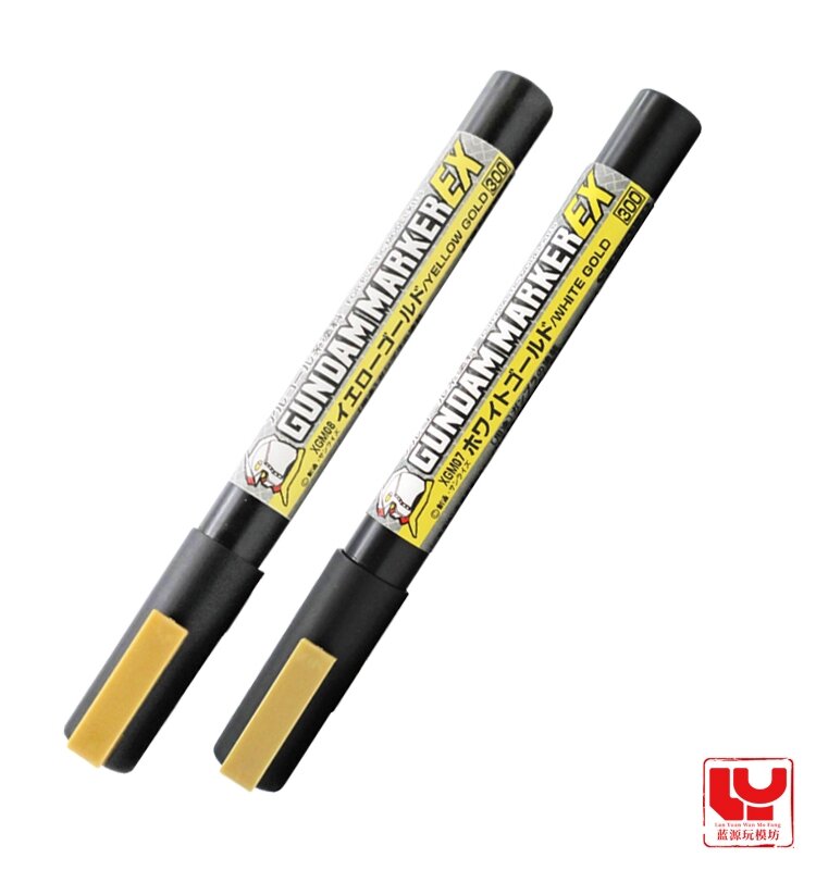 MR.HOBBY-Plastic Color Pen Modelo Ferramenta, Marcador Galvanizado a Ouro, Série EX, Gunpla, XGM07, Platinum, XGM08